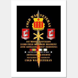 Cold War Vet - 1st Missile Bn, 333rd Artillery 40th Artillery Group - Germany - Firing Missile  w COLD SVC Posters and Art